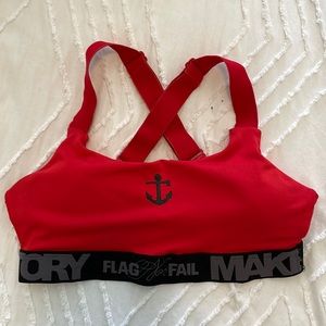 Flag Nor Fail sports bra